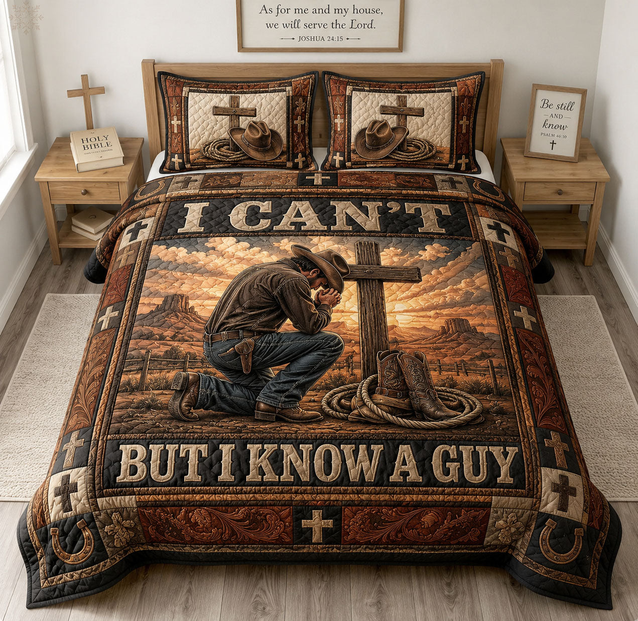 I Can’t But I Know A Guy 3-Piece Quilted Bedding Set GFTOHNL1385