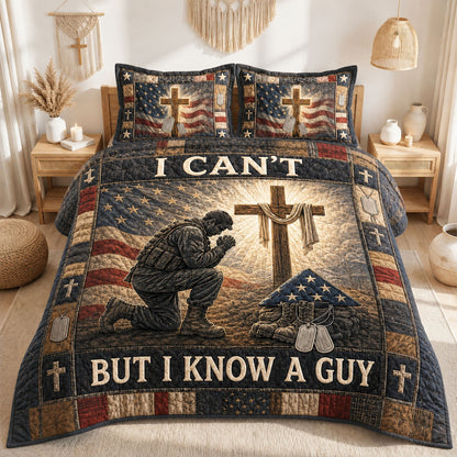I Can’t But I Know A Guy 3-Piece Quilted Bedding Set GFTOHNL1386