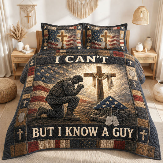 I Can’t But I Know A Guy 3-Piece Quilted Bedding Set GFTOHNL1386