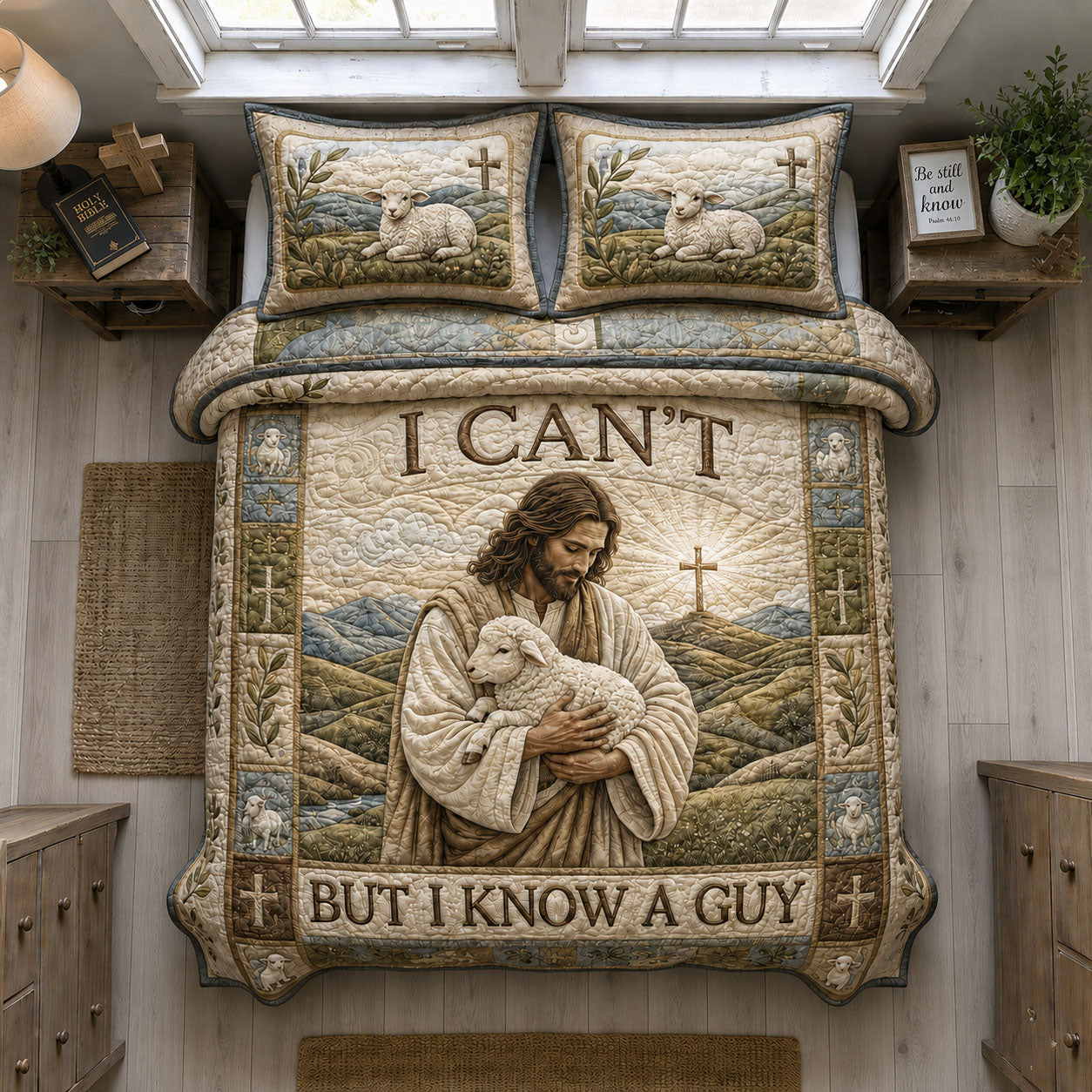 I Can’t But I Know A Guy 3-Piece Quilted Bedding Set GFTOHNL1388