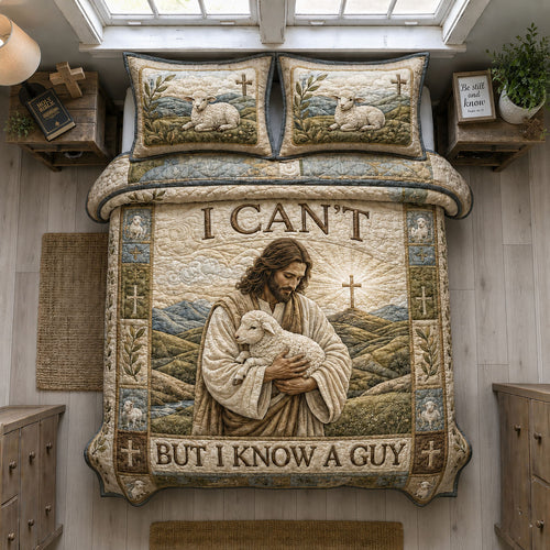 I Can’t But I Know A Guy 3-Piece Quilted Bedding Set GFTOHNL1388