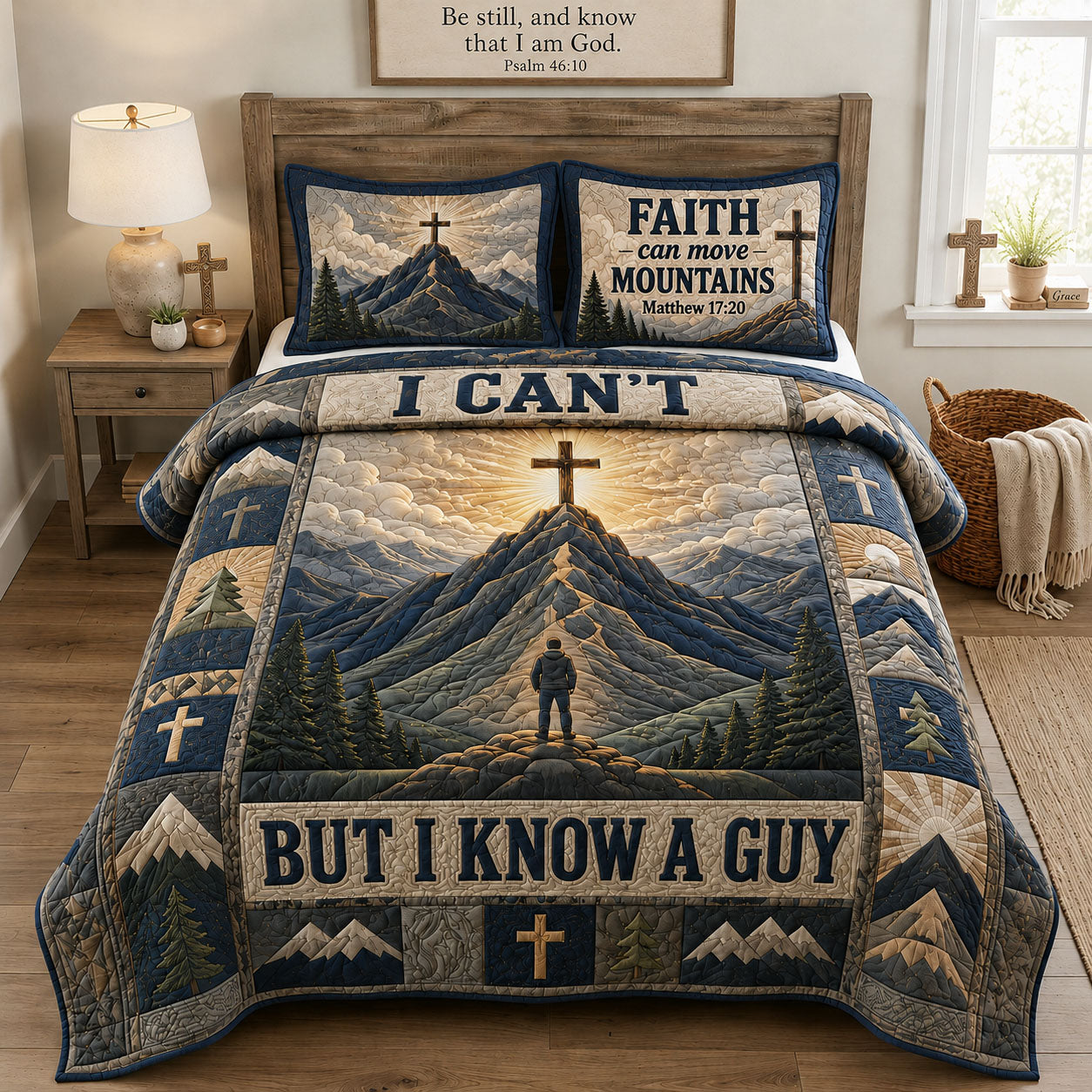 I Can’t But I Know A Guy 3-Piece Quilted Bedding Set GFTOHNL1389
