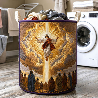 Risen Glory Light Quilted Laundry Basket GFTOHNL1427