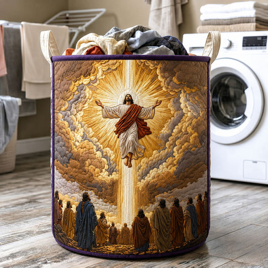 Risen Glory Light Quilted Laundry Basket GFTOHNL1427