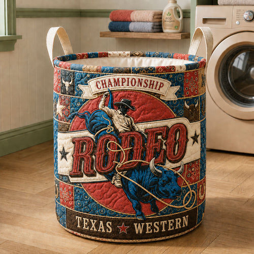 Championship Rodeo Texas Western Quilted Laundry Basket GFTOHNL1500