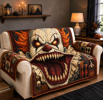 Killer Clown Halloween Quilted Sofa Cover GFTOHNL1572