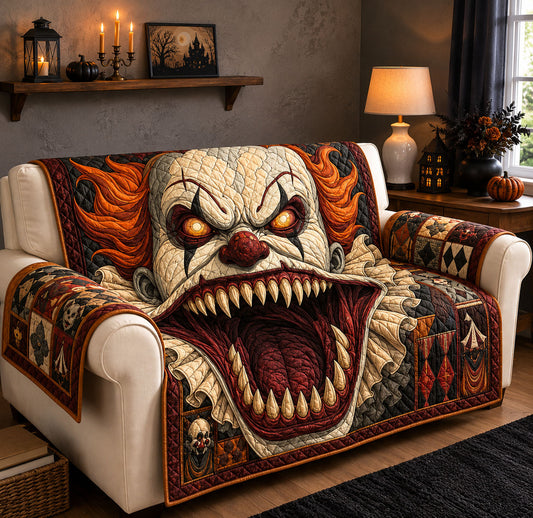 Killer Clown Halloween Quilted Sofa Cover GFTOHNL1572