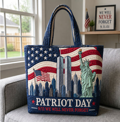 Patriot Day Statue Of Liberty Memorial Quilted Tote Bag GFTOHNL1663