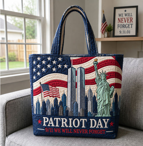 Patriot Day Statue Of Liberty Memorial Quilted Tote Bag GFTOHNL1663