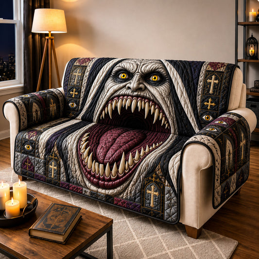 Haunted Cathedral Monster Quilted Sofa Cover GFTOHNL1689