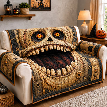 Burlap Stitch Doll Quilted Sofa Cover GFTOHNL1690
