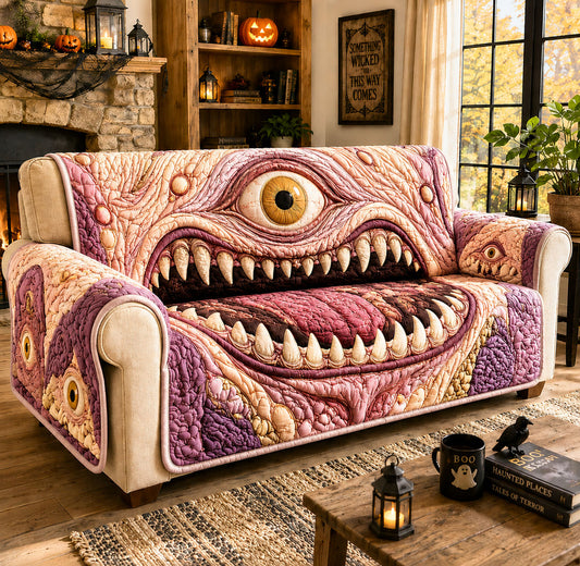 One Eyed Flesh Monster Quilted Sofa Cover GFTOHNL1692