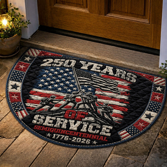 250 Years Of Service Semiquincentennial Quilted Welcome Mat GFTOHNL171
