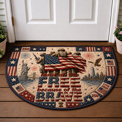 Patriot Soldier Tribute Quilted Welcome Mat GFTOHNL173
