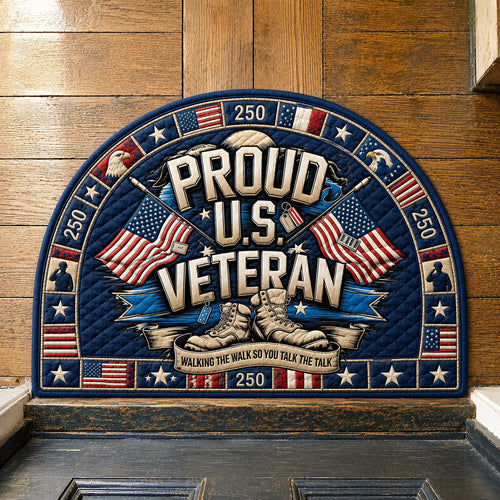 US Veteran Appreciation Quilted Welcome Mat GFTOHNL174