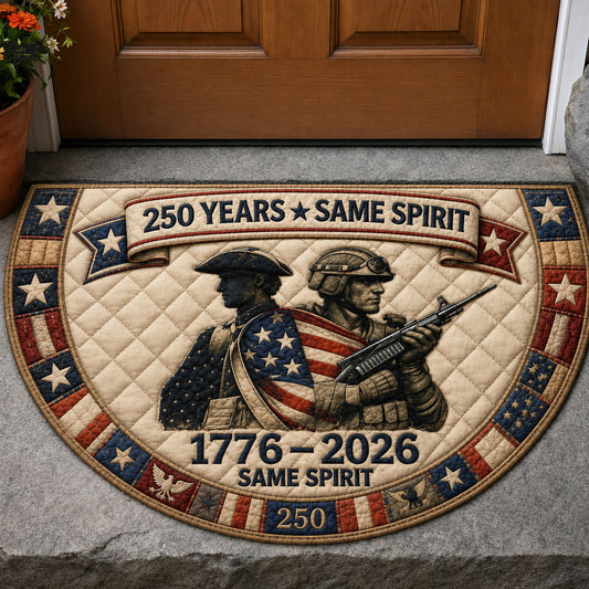 American 250 Years Same Spirit Quilted Welcome Mat GFTOHNL178
