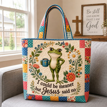 Colorful Joyful Grace Quilted Tote Bag GFTOHNL1806