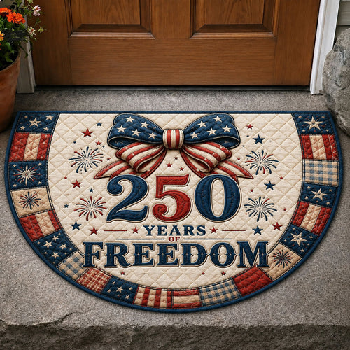 Freedom Fireworks Patriotic Quilted Welcome Mat GFTOHNL182