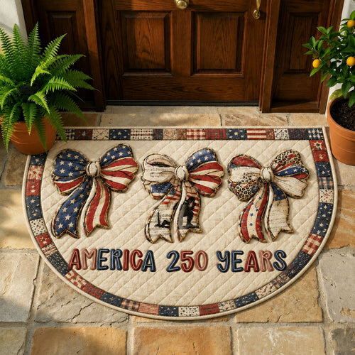 America 250 Triple Bow Quilted Welcome Mat GFTOHNL184