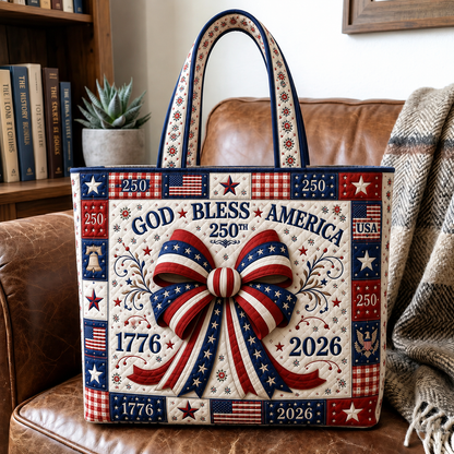God Bless America 250th Quilted Tote Bag GFTOHNL186