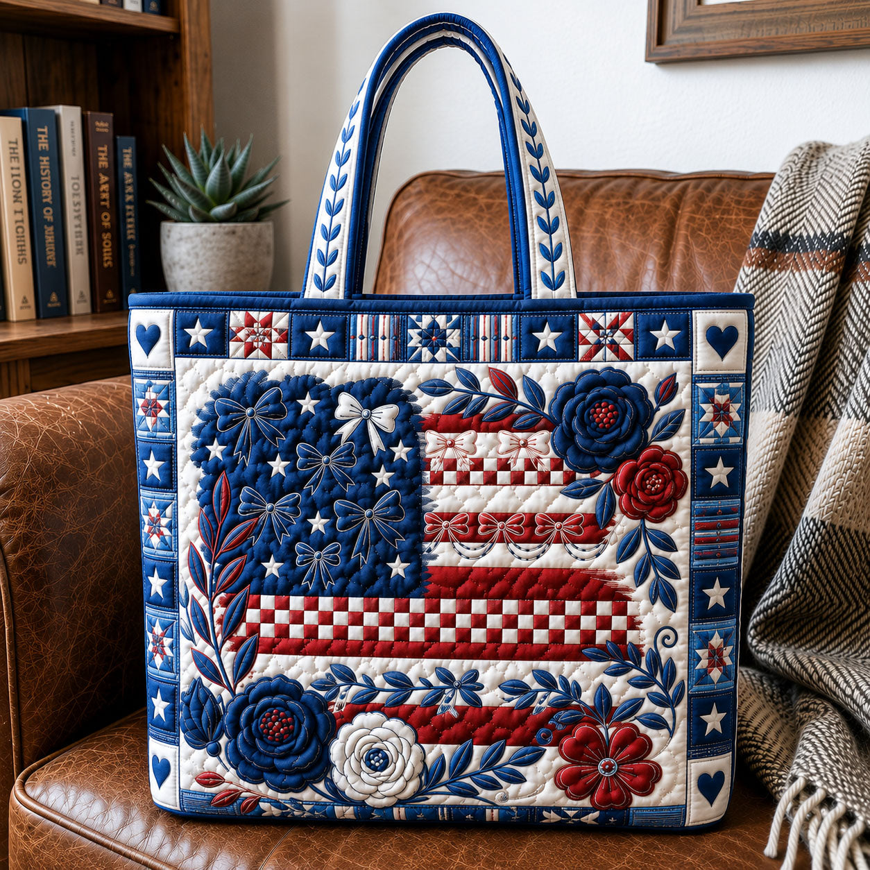 America 250 Years Of Freedom Quilted Tote Bag GFTOHNL187