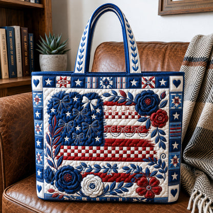 America 250 Years Of Freedom Quilted Tote Bag GFTOHNL187