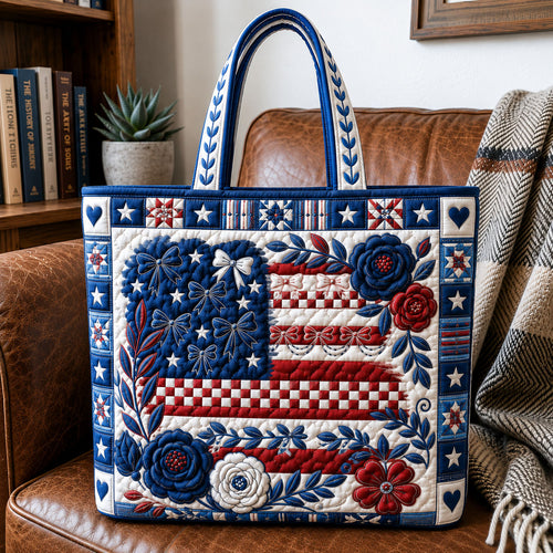 America 250 Years Of Freedom Quilted Tote Bag GFTOHNL187