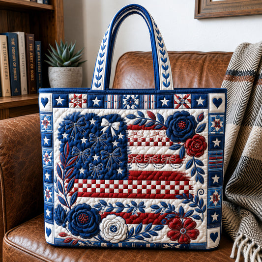 America 250 Years Of Freedom Quilted Tote Bag GFTOHNL187
