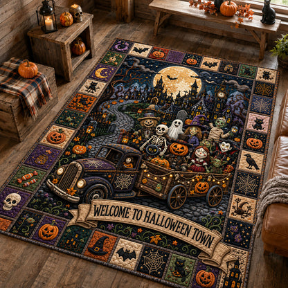 Halloween Town Ride Area Rug GFTOHNL1874
