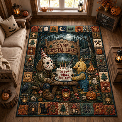 Crystal Lake Birthday Nightmare Area Rug GFTOHNL1875