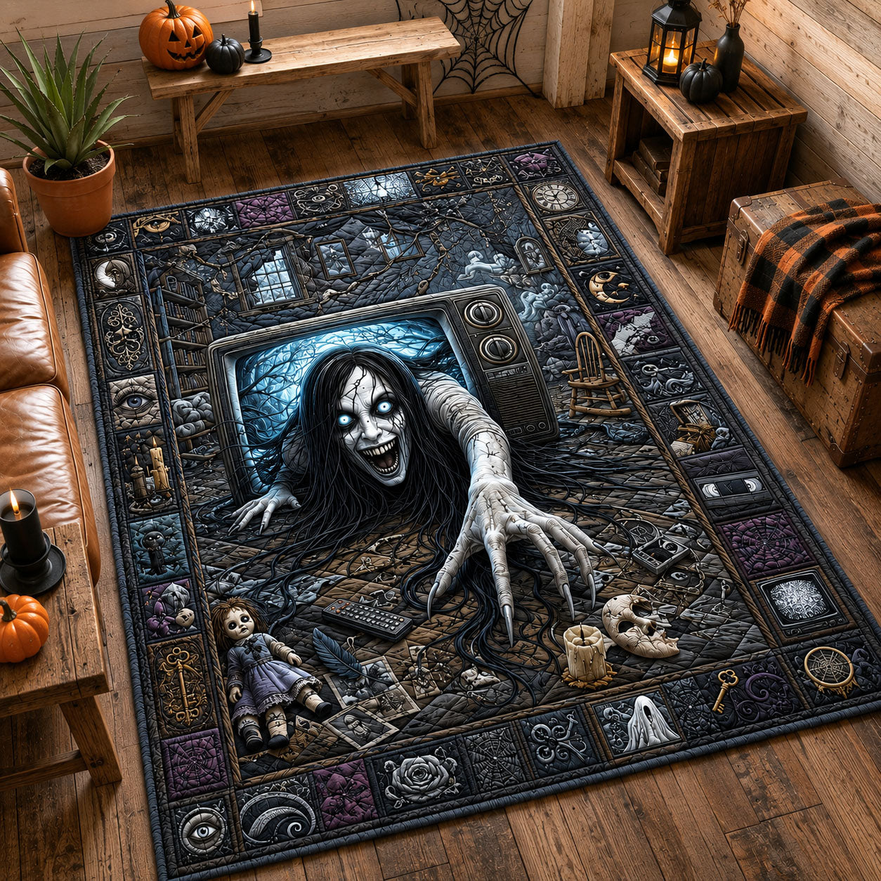 Abandoned Television Area Rug GFTOHNL1877