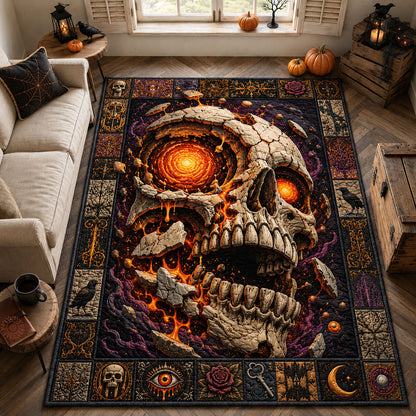 Molten Skull Awakening Area Rug GFTOHNL1880