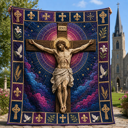 Grace Upon Calvary Quilted Blanket GFTOHNL1881