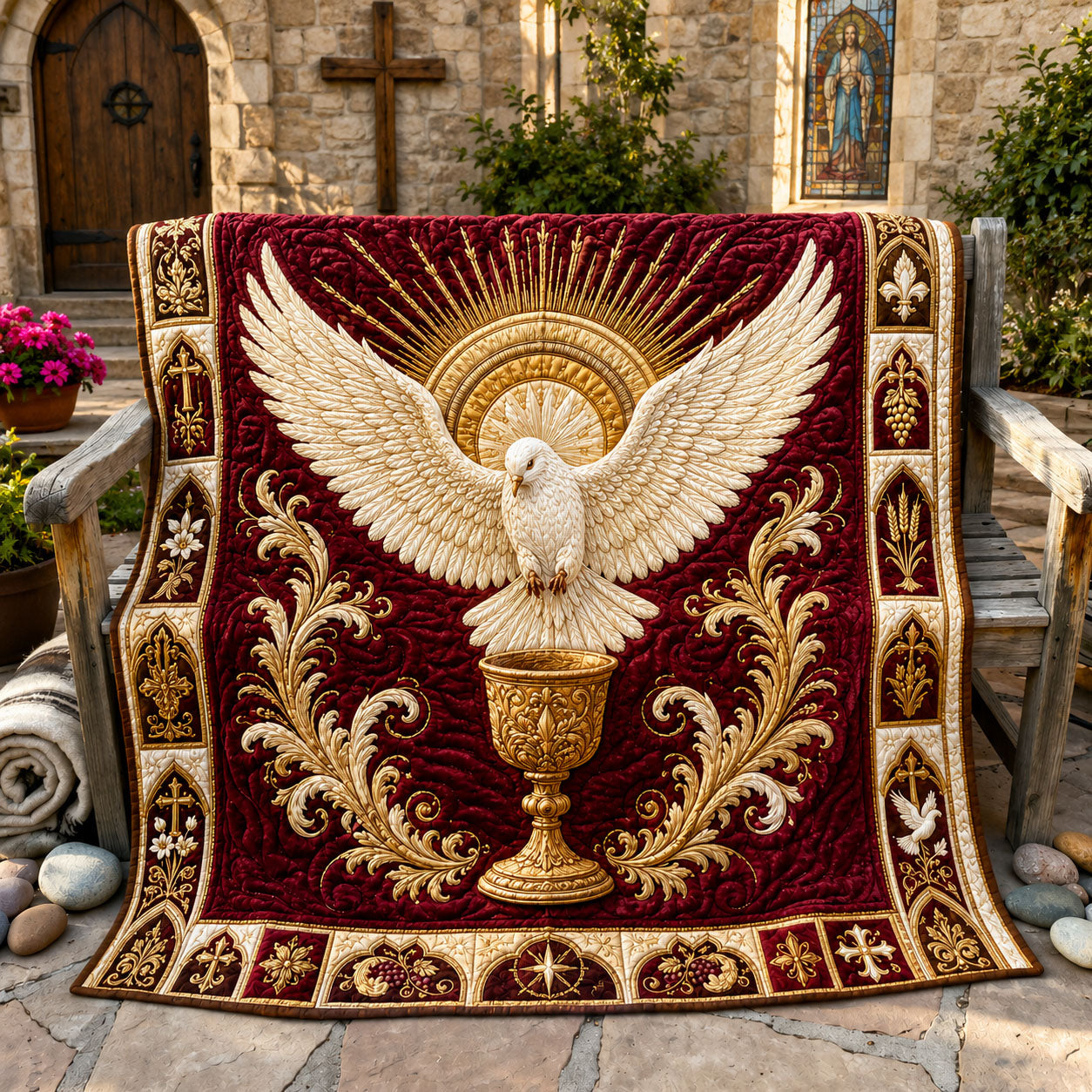 Spirit Of The Chalice Quilted Blanket GFTOHNL1883