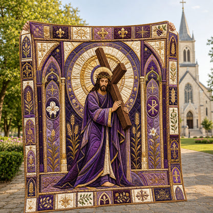 The Way Of Calvary Quilted Blanket GFTOHNL1886