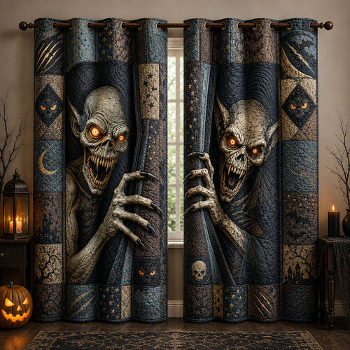 Night Stalker Creature Quilted Curtains GFTOHNL1920
