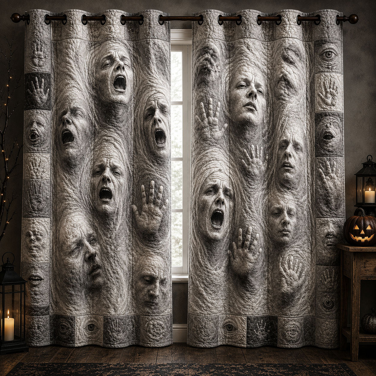 Souls Within The Wall Quilted Curtains GFTOHNL1921