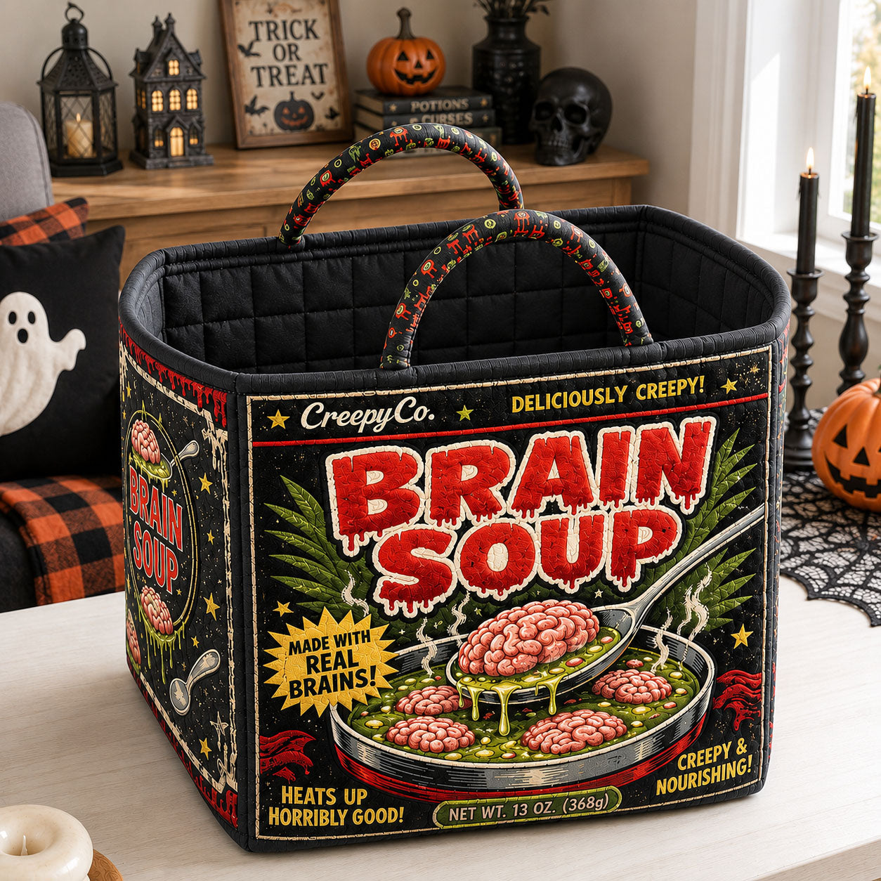 Brain Soup Special Quilted Storage Basket GFTOHNL1959