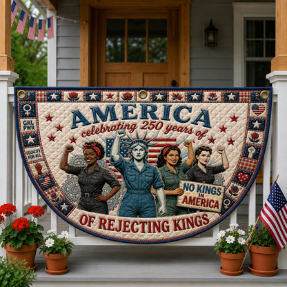 Strong Brave Bold Americana Fan Flag GFTOHNL196