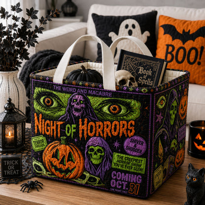 Night Of Horrors Quilted Storage Basket GFTOHNL1989