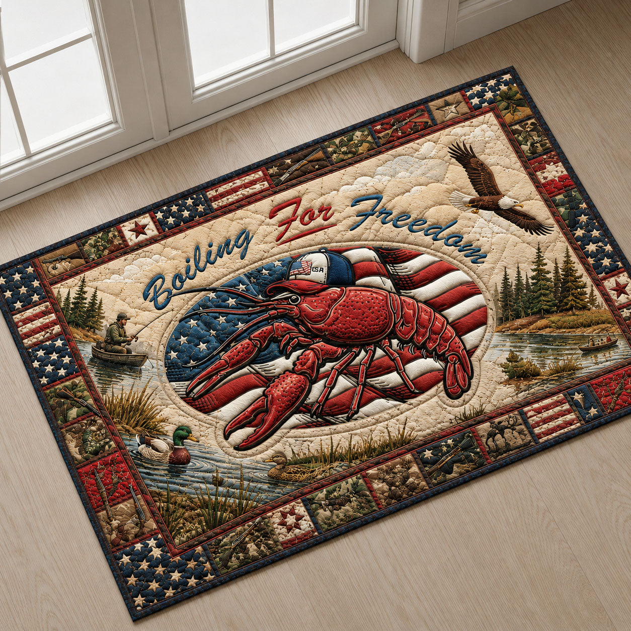 Boiling for Freedom Crawfish Doormat GFTOHNL199