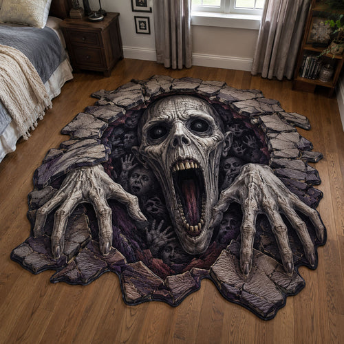 Screaming Undead Floor Breaker Custom Shape Area Rug GFTOHNL2038