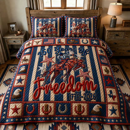 American Spirit Rodeo 3-Piece Quilted Bedding Set GFTOHNL207