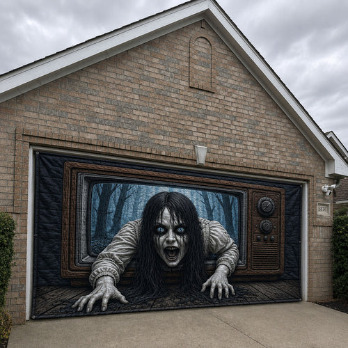 Cursed Television Garage Door Banner GFTOHNL2081