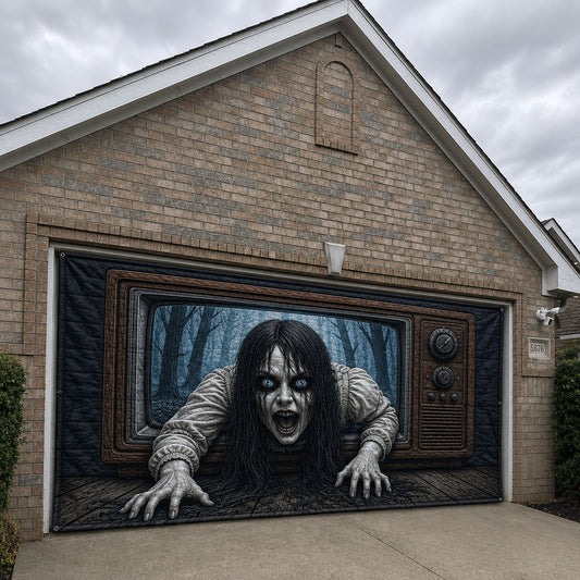 Cursed Television Garage Door Banner GFTOHNL2081