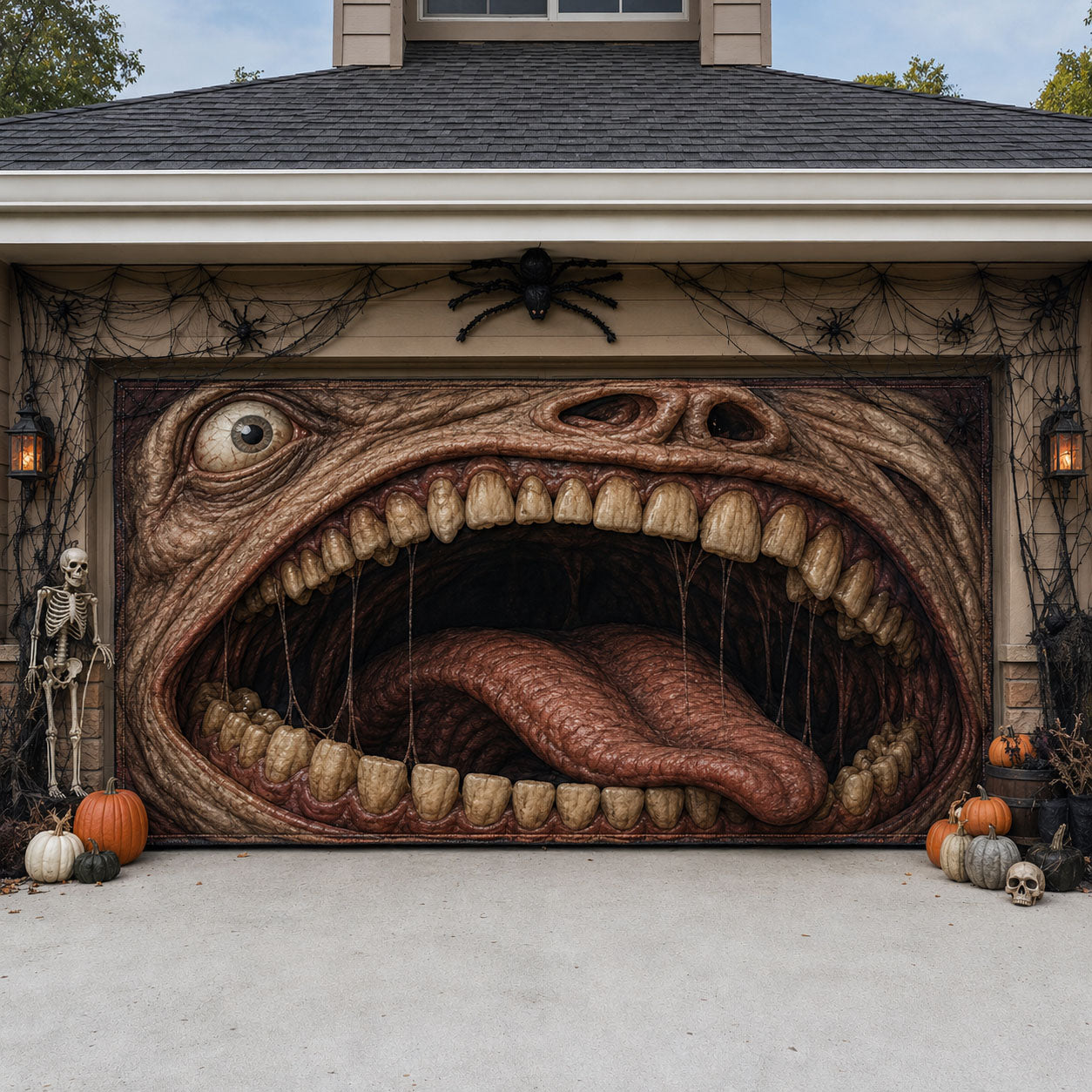 Monster Mouth Garage Door Banner GFTOHNL2082