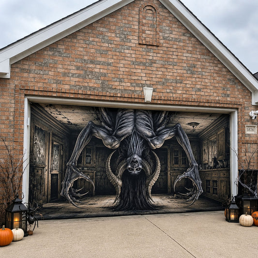 Demonic Spider Lair Garage Door Banner GFTOHNL2084