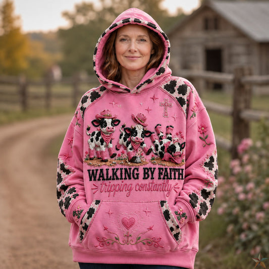Walking By Faith Cowgirl Hoodie GFTOHNL2156