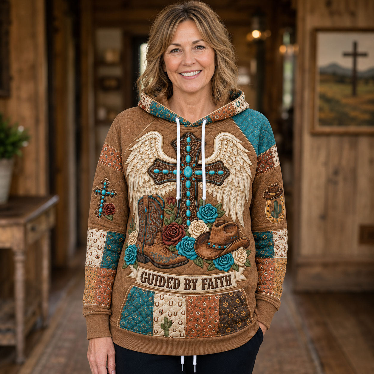 Guided By Faith Western Hoodie GFTOHNL2159