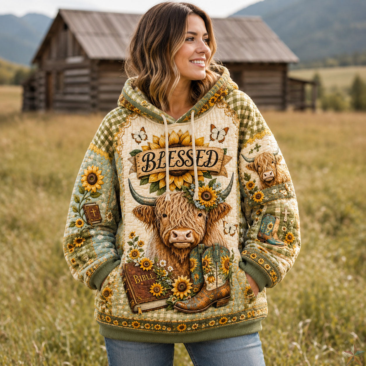 Blessed Country Faith Hoodie GFTOHNL2162
